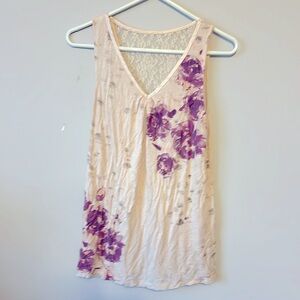Rock & Republic Sleeveless Lacey T~Shirt
